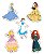 Ímãs Decorativos Princesas Disney Set D - 10 unid - Imagem 3