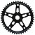 Coroa Bicicleta Calypso Simples 46d em Aço para Monobloco Preto - Imagem 1