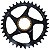 Coroa Bicicleta Iron Direct Dce 36t Offset 0mm Shimano Preto - Imagem 1
