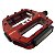 Pedal Plataforma 9/16 Cly Pro Force em Alumínio Vermelho - Imagem 1