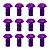 Parafuso Disco de Freio Bike Cly M5 9mm Aço Violeta - 12 Unidades - Imagem 1
