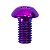 Parafuso Disco de Freio Bike Cly M5 9mm Aço Violeta - 12 Unidades - Imagem 2