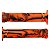 Manopla Cly Predator Bmx Freeride 150mm Grafismo Laranja/preto - Imagem 1