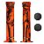 Manopla Cly Predator Bmx Freeride 150mm Grafismo Laranja/preto - Imagem 6
