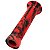 Manopla Cly Predator Bmx Freeride 150mm Grafismo Vermelho/preto - Imagem 4