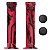 Manopla Cly Predator Bmx Freeride 150mm Grafismo Rosa/preto - Imagem 6