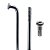Raio Aço Cromado 2x255mm com Nipples (144 Un) - Imagem 1