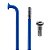 Raio Aço Azul 2x255mm com Nipples (144 Un) - Imagem 1