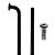 Raio Aço Preto 2x255mm com Nipples (144 Un) - Imagem 1