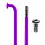 Raio Aço Violeta 2x255mm com Nipples (144 Un) - Imagem 1
