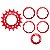 Kit Conversão Single Speed 16d Cly Vermelho - Imagem 1