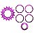 Kit Conversão Single Speed 16d Cly Violeta - Imagem 1