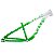 Quadro Cly Eagle Aro 26x13 Alumínio Branco/verde - Imagem 1