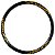 Kit 2 Aros Vzan Vmaxx Dh Disc 26x36f Alumínio Preto/dourado - Imagem 2