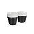 Espresso Cup - Kit com 2 Copos de Porcelana de 50ml cada - Preto - Imagem 1