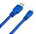Cabo USB Macho Para Mini USB 8 Pinos  Azul 1 Mts - Imagem 11