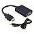 Adaptador de Video HDMI Macho para VGA Femea + Audio P2 - Imagem 13
