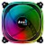 Cooler Fan 120X120X25mm Aerocool Astro 12 ARGB Conector 6 Pinos - Imagem 4