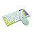 Kit Teclado e Mouse Sem Fio K-W71GN Verde TKL C3Tech - Imagem 12