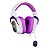 Fone de ouvido Headset Gamer Redragon Zeus Soda Pop RGB Branco e Roxo - H510WP-RGB - Imagem 3