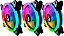 Kit Cooler para Gabinete 3Un Rise Mode Energy Rgb - Fn-02-rgb-5v - Imagem 1