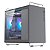 Gabinete Gamer BG-056 Tiny Pro Cinza Bluecase - 5X FAN ARGB - Imagem 1