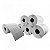 Cx 5 Un Rolos Etiqueta 33X100mm 3 Colunas Couche Adesiva - Imagem 1