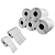 Cx 5 Un Rolos Etiqueta 50X30mm Bopp Adesiva - Imagem 1