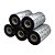 Cx 5 Un Ribbon Cera 110X300 Zebra Original Ext - Preto - Imagem 1