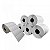 Cx 5 Un Rolos Etiqueta 90X22mm Térmica Adesiva 1240UN (31M) Tub 1" - Imagem 1