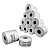 Cx 10 Un Rolos Etiqueta 40X40mm  Térmica Adesiva - Imagem 1