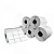 Cx 5 Un Rolos Etiqueta 30X15mm 3 Colunas Térmica Adesiva - Imagem 1
