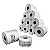 Kit 10 Un Rolos Etiqueta 40x25mm FULL Couchê Adesiva + 5 Ribbons Cera - Imagem 1