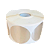 Rolo Etiqueta Bolinha Redonda Metalizada Cromo  (5x5cm) 50x50mm 1000 UN - Imagem 2