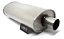 Abafador Escapamento Esportivo Universal Oval Inox 2,5 Pol - Imagem 3