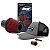 Filtro de Ar Esportivo Cônico Duplo Fluxo Vermelho RS Base Rígida Altura 90mm RS1003 MULTI678 - Imagem 1