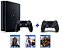 Console PS4 Slim 1 TB Com 2 Controle + 3 jogos (Jogos catálogo) - Seminovo - Sony - Imagem 1