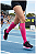 Meia Sigvaris Performance, 20-30 mmHg, 3/4, Rosa - Imagem 3