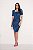 Vestido Jeans Tubinho e Recortes Laura Rosa - Imagem 2