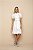 Vestido Tricoline Off White Com Faixa Laura Rosa Jeans - Imagem 1