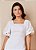 Vestido Mídi Evasê Tricoline Com Laise Branco Titanium Jeans - Imagem 2