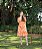 Vestido em Crepe com bolsos Magda Laranja Valentina Sirrah - Imagem 2