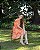 Vestido em Crepe com bolsos Magda Laranja Valentina Sirrah - Imagem 9