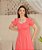 VESTIDO EM VISCOLINHO BARRETOS (CORAL) VALENTINA SIRRAH - Imagem 4