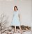 Vestido em Crepe Jati Floral Azul Valentina Sirrah - Imagem 4