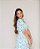 Vestido em Crepe Jati Floral Azul Valentina Sirrah - Imagem 5