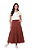 Saia em Jeans Color Hapuk Marrom Carolina - Imagem 1