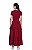 Vestido Gislaine Marsala em Malha Hapuk Marsala - Imagem 2