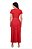 Vestido Ingrid em malha listrada e ribana Vermelho Hapuk - Imagem 2