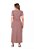 Vestido Lúcia Marrom em Molecotton e Ribbana Hapuk - Imagem 2